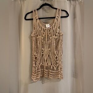 Point Crochet Lace Tank Top